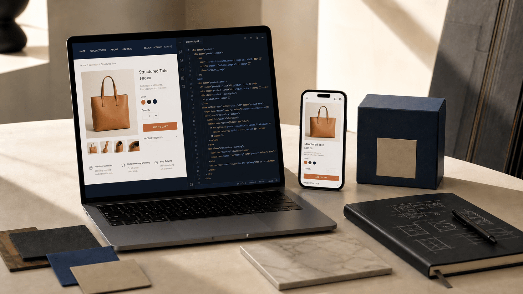 Modern ecommerce storefront design and development studio