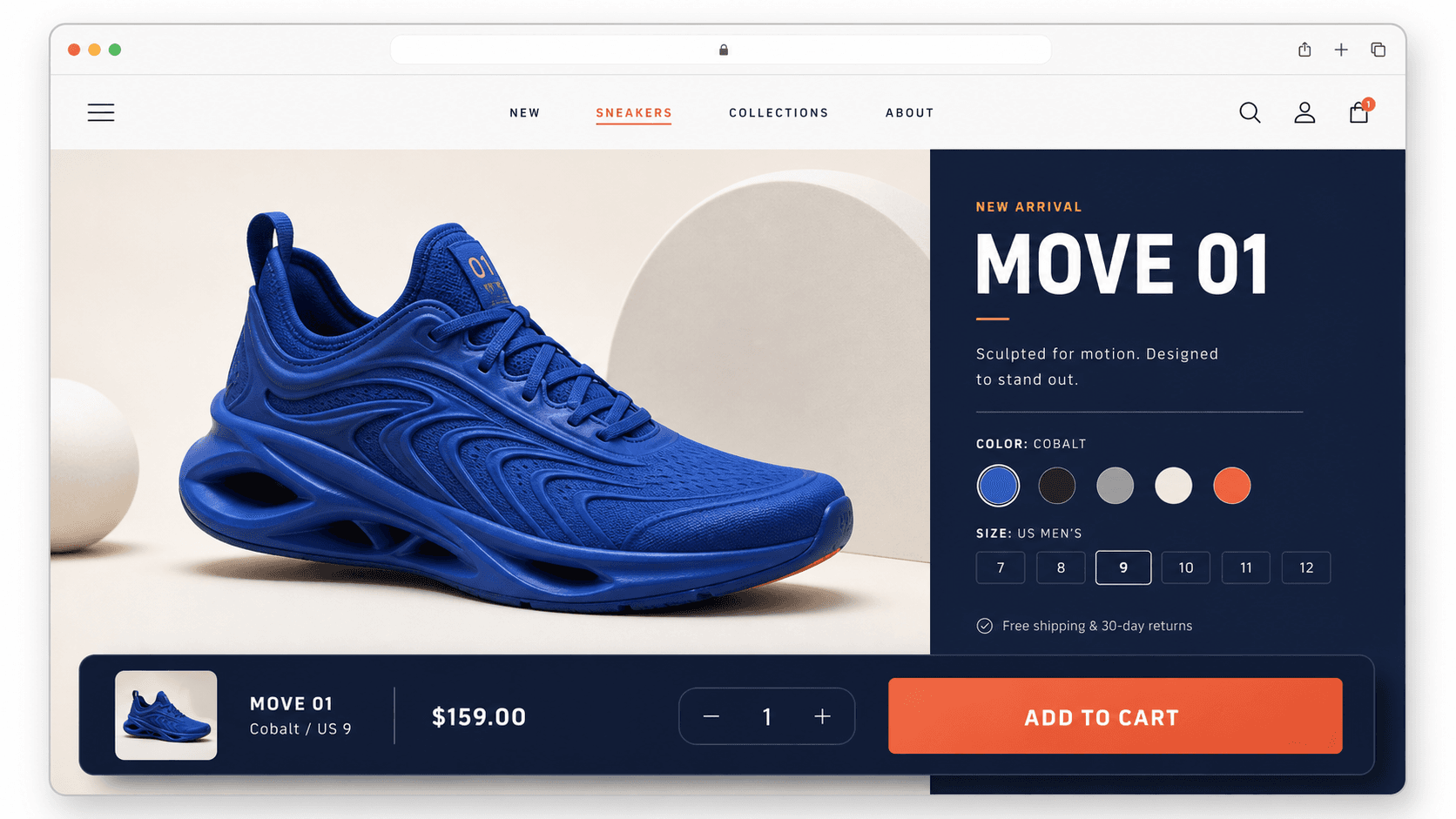 Sticky Add-to-Cart Section preview